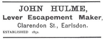 John Hulme advertisement